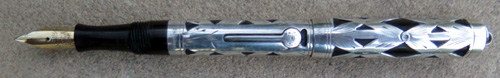 WATERMAN 452 1/2 V STERLING FILIGREE. Smooth writing, XFine FLEXIBLE nib